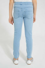 Load image into Gallery viewer, Redtag-Blue-Slim-Jegging-Jeggings-Girls-2 to 8 Years