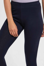تنزيل الصورة على معرض الصور، Redtag-Navy-Leggings-(Pack-Of-2)-Leggings-Women's-