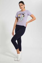 تنزيل الصورة على معرض الصور، Redtag-Navy-Leggings-(Pack-Of-2)-Leggings-Women's-