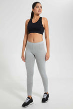 تنزيل الصورة على معرض الصور، Redtag-Grey-Mélange-Leggings-(Pack-Of-2)-Leggings-Women's-