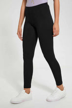 تنزيل الصورة على معرض الصور، Redtag-Black-Leggings-(Pack-Of-2)-Leggings-Women's-