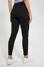 تنزيل الصورة على معرض الصور، Redtag-Black-Leggings-(Pack-Of-2)-Leggings-Women's-