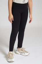 Load image into Gallery viewer, Black Plain Legging - REDTAG