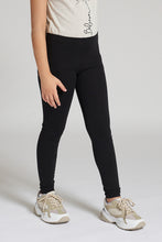 Load image into Gallery viewer, Black Plain Legging - REDTAG