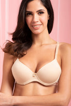 Load image into Gallery viewer, Black/Beige Padded T-Shirt Bra (Pack Of 2) - REDTAG