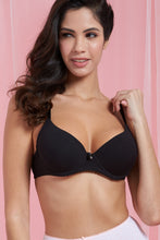 Load image into Gallery viewer, Black/Beige Padded T-Shirt Bra (Pack Of 2) - REDTAG