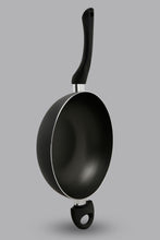 Load image into Gallery viewer, Black Aluminum Nonstick Wok Pan (24cm)