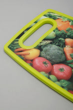 Load image into Gallery viewer, Green Printed Cutting Board With Knife (4 Piece Set)
