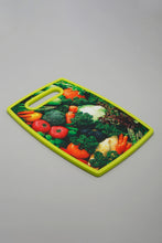 Load image into Gallery viewer, Green Printed Cutting Board With Knife (4 Piece Set)