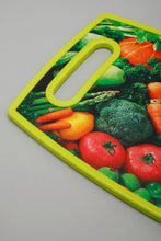 Load image into Gallery viewer, Green Printed Cutting Board With Knife (4 Piece Set)