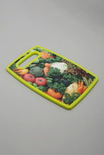 Load image into Gallery viewer, Green Printed Cutting Board With Knife (4 Piece Set)