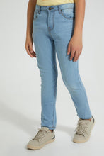 Load image into Gallery viewer, Blue Slim Fit Jean