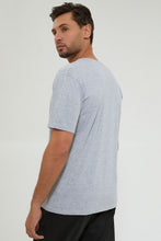 تنزيل الصورة على معرض الصور، Grey Plain V-Neck T-Shirt - REDTAG