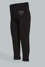 Load image into Gallery viewer, Black Diamond Embellished Legging