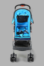 تنزيل الصورة على معرض الصور، عربة أطفال باللون الأزرق