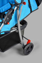 تنزيل الصورة على معرض الصور، عربة أطفال باللون الأزرق