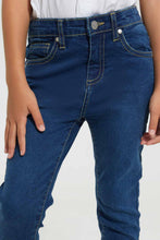 Load image into Gallery viewer, Redtag-Blue-5-Pocket-Jean-Jeans-Slim-Fit-Girls-2 to 8 Years