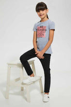 Load image into Gallery viewer, Redtag-Black-5-Pockets-Jean-Jeans-Slim-Fit-Girls-2 to 8 Years