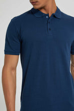 Load image into Gallery viewer, Redtag-Indigo-Polo-Shirt-Polo-Shirts-Men's-