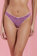 Load image into Gallery viewer, White/Purple Printed Brazilian Briefs (Pack Of 5) - REDTAG