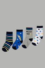 Load image into Gallery viewer, Assorted Design Printed Socks (4 Pack) - REDTAG