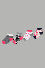Load image into Gallery viewer, Assorted Printed Ankle Length Socks (4-Pack) - REDTAG