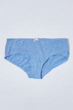 Load image into Gallery viewer, Blue/White Printed Boyleg Brief (Pack Of 5)
