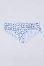 Load image into Gallery viewer, Blue/White Printed Boyleg Brief (Pack Of 5)
