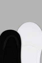 Load image into Gallery viewer, Black/White Invisible Socks (Pack Of 3) - REDTAG