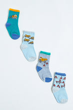 Load image into Gallery viewer, Assorted Ankle-Length Printed Sock (Pack of 4)