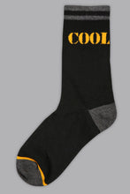Load image into Gallery viewer, Black/White Cool Dude Socks (2-Pack) - REDTAG