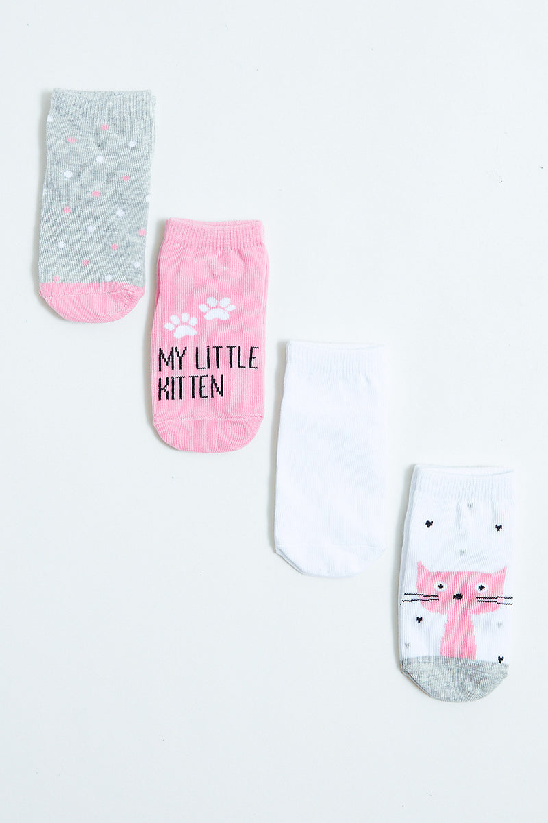 Assorted Little Kitten Socks (4-Pack)