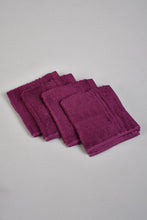 Load image into Gallery viewer, Purple Face Towel Set (4 Piece)