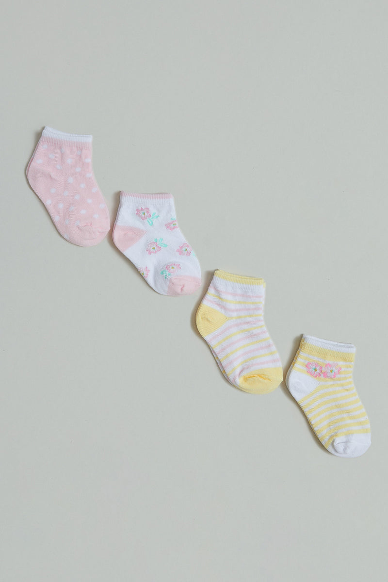 Assorted Ankle Length Socks (4 Piece)