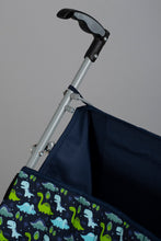 Load image into Gallery viewer, Blue and Green Dinosaur Baby Buggy with Safety Belts