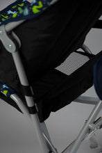 Load image into Gallery viewer, Blue and Green Dinosaur Baby Buggy with Safety Belts