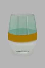 Load image into Gallery viewer, Redtag-Teal/Gold-Glass-Tumbler-Glasses-Home-Dining-