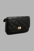Load image into Gallery viewer, Redtag-Black-Diamond-Quilted--Bumbag-Colour:Black,-Filter:Women's-Accessories,-New-In,-New-In-Women-ACC,-Non-Sale,-W21B,-Women-Handbags-Women-