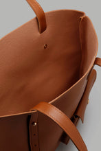 Load image into Gallery viewer, Redtag-Pu-Shopper-Colour:Tan,-Filter:Women's-Accessories,-New-In,-New-In-Women-ACC,-Non-Sale,-S22A,-Women-Handbags-Women-