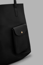Load image into Gallery viewer, Redtag-Pu-Shopper-Colour:Black,-Filter:Women's-Accessories,-New-In,-New-In-Women-ACC,-Non-Sale,-S22A,-Women-Handbags-Women-