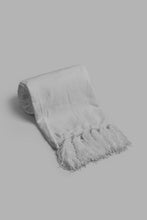 Load image into Gallery viewer, Redtag-Grey-Chenille-Throw-With-Fringe-BED-HOME-SPUN-3,-Colour:Grey,-Filter:Home-Bedroom,-HMW-BED-Throws,-New-In,-New-In-HMW-BED,-Non-Sale,-Section:Homewares,-W21B-Home-Bedroom-