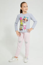 تنزيل الصورة على معرض الصور، Redtag-Assorted-2Pk-Printed-Active-Pant-Joggers-Girls-2 to 8 Years