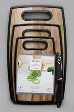 Load image into Gallery viewer, Brown Fiber Cutting Board Set (4 Piece)