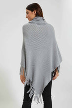 Load image into Gallery viewer, Redtag-Grey-Roll-Neck-Sequined-Poncho-Colour:Grey,-EHW,-Filter:Women's-Clothing,-New-In,-New-In-Women,-Non-Sale,-Section:Women,-W21B,-Women-Pullovers-Women's-