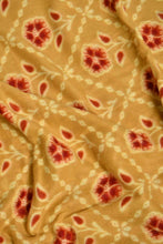 Load image into Gallery viewer, Redtag-Mustard-Colour-Floral-Printed-Single-Fleece-Blanket-Blankets-Home-Bedroom-