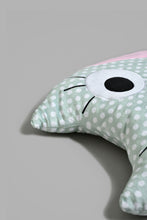 Load image into Gallery viewer, Redtag-Green-Owl-Cushion-Colour:Green,-Filter:Home-Bedroom,-HMW-BED-Cushions,-New-In,-New-In-HMW-BED,-Non-Sale,-Section:Homewares,-W21B-Home-Bedroom-