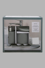 تنزيل الصورة على معرض الصور، Redtag-Grey-Ceramic-Set-(4-Piece)-Colour:Grey,-Filter:Home-Bathroom,-HMW-BAC-Bathroom-Accessories,-New-In,-New-In-HMW-BAC,-Non-Sale,-Section:Homewares,-W21B-Home-Bathroom-