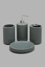 تنزيل الصورة على معرض الصور، Redtag-Grey-Ceramic-Set-(4-Piece)-Colour:Grey,-Filter:Home-Bathroom,-HMW-BAC-Bathroom-Accessories,-New-In,-New-In-HMW-BAC,-Non-Sale,-Section:Homewares,-W21B-Home-Bathroom-