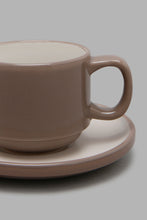 Load image into Gallery viewer, Redtag-Brown-Cup-And-Saucer-Tea-Sets-Home-Dining-