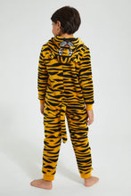 Load image into Gallery viewer, Redtag-Orange-Tiger-Onesie-Boys-Pyjama-Sets,-Colour:Orange,-EHW,-Filter:Boys-(2-to-8-Yrs),-New-In,-New-In-BOY,-Non-Sale,-Section:Kidswear,-W21B-Boys-